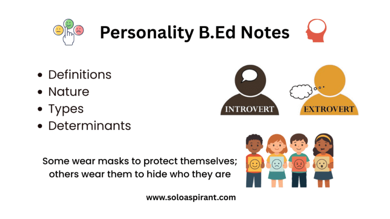 personality bed notes, personality definitions, types of personality, nature of personality,