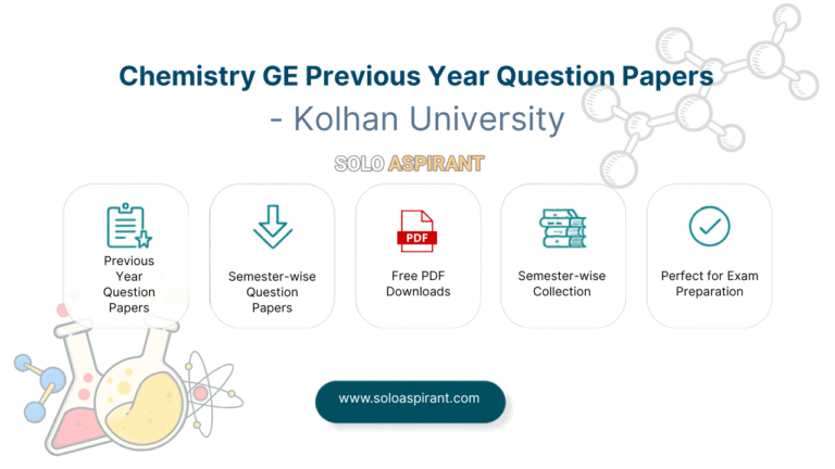 Kolhan University Chemistry GE paper